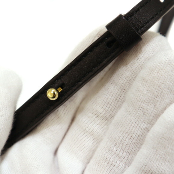 Salvatore Ferragamo Gancini Shoulder Wallet Strap Black Leather - Picture 6 of 8